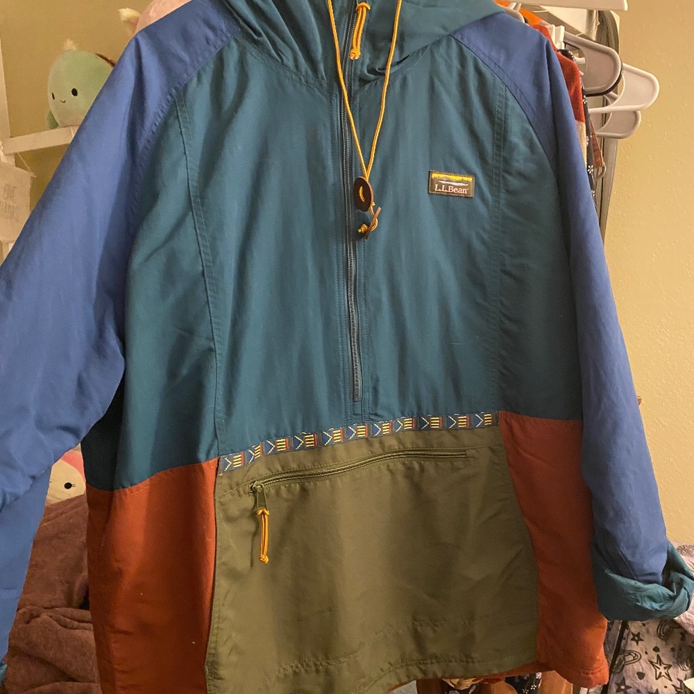 Mens LL Bean Anorak XL